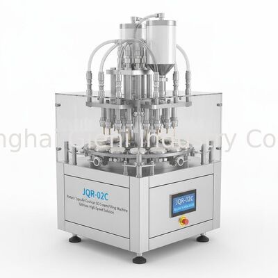 دستگاه پرکن کرم روتاری CC JQR-02C با 24-30 چرخه در دقیقه، دقت ± 0.1 گرم و گواهینامه CE