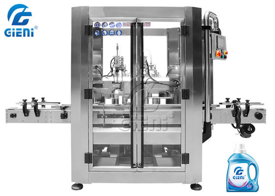 قیمت خوب دستگاه پرکننده لوازم آرایشی و بهداشتی متحرک Linear Liquid Liquid 2 Nozles آنلاین