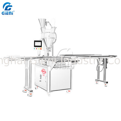 900pcs/H PLC کنترل دستگاه پرکننده پودر سست آرایشی و بهداشتی با قیف 25 لیتری