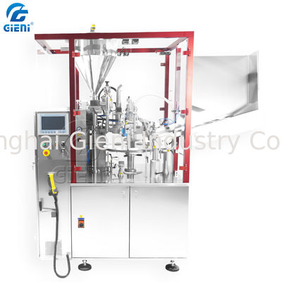 کرم دست پاک کننده صورت خمیر دندان دستگاه پرکننده و آب بندی لوله پلاستیکی