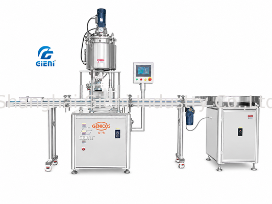 دستگاه پرکن اتوماتیک هات فیلینگ پرسرعت ۱۰ هد EGR-10H-HF3 برای تیوب‌های مینی ۳ میلی‌لیتری ۱۸۰ تیوب در دقیقه سروو