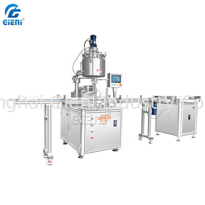 45pcs / Min 100ml دستگاه پرکننده لوازم آرایشی و بهداشتی کرم کانسیلر با بالابر نازل