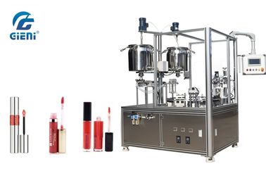 قیمت خوب نیمه اتوماتیک لب براق دستگاه پرکن نوع روتاری با ظرفیت 24 ~ 30pcs / min آنلاین