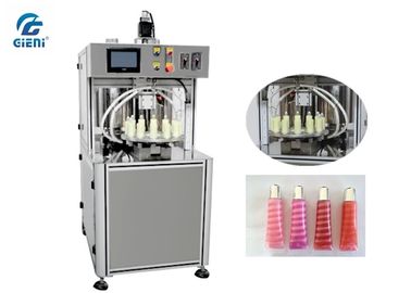 قیمت خوب Multi Colors Spiral Lip Gloss Filling Machine 12L Material Tank آنلاین
