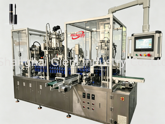 دستگاه پرکننده لب براق پرسرعت JQH-02 80 PCS/MIN با ساختار SUS304 و پرکننده سرو پیستون