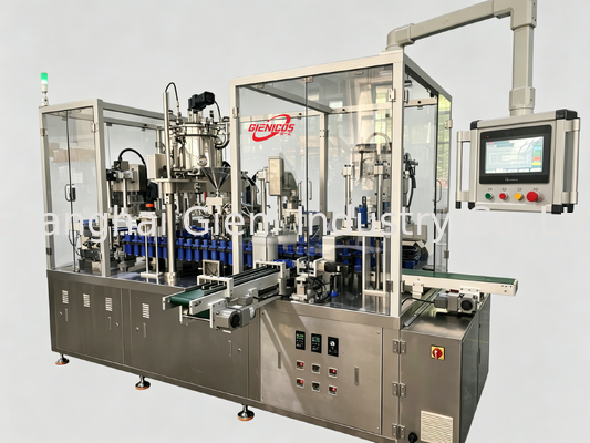 JQH-02 ماشین پر کردن با سرعت بالا با 80 PCS / MIN Output و Servo Piston Filler در مواد SUS304