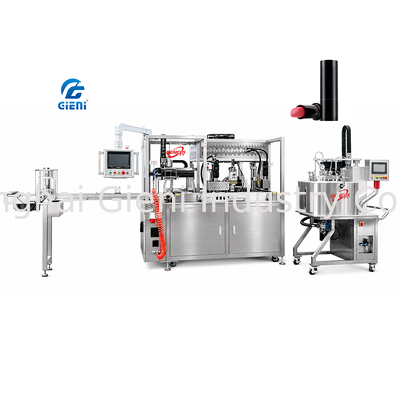 خط تولید اتوماتیک رژ لب GLU-900 ایستگاه پیچ کردن 900 عدد در ساعت دستگاه چند فرمته
