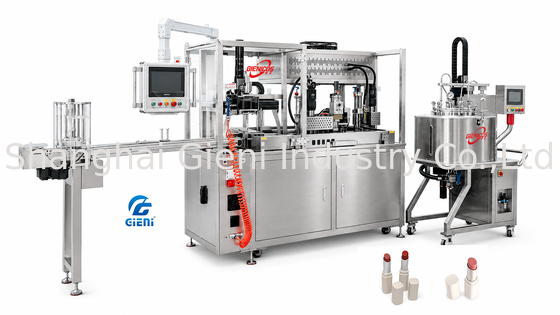 GLU-900 لیستر دستگاه پر کردن رژ لب با هوای گرم سیستم تشخیص قالب سنسور پاناسونیک 900 عدد در ساعت