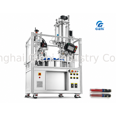 دستگاه پرکن براق کننده لب کامپکت 300 BPH با بارگذاری دستی برای تیوب‌های براق کننده لب 5-30 میلی‌لیتری