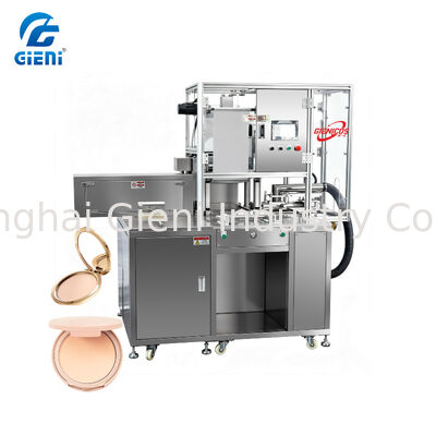 دستگاه پرس پودر پنوماتیک C-18 با حداکثر فشار 3 تن و ظرفیت 6-10 عدد در دقیقه برای تحقیق و توسعه لوازم آرایشی