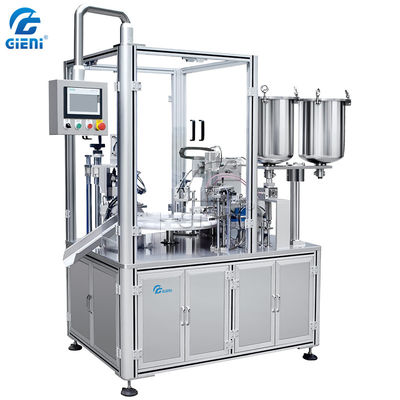 پرکننده دستگاه براق کننده لب 7KW PLC ، پرکننده لوله براق کننده روتاری